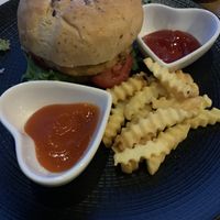 Chickpea Burger  at Cepik Villa in Karangasem
