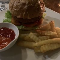 Chickpea burger  at Cepik Villa in Karangasem