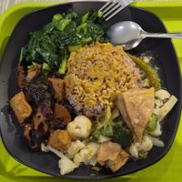 My Buffet choices with brown rice at Vegelicious Jr in Kuala Lumpur