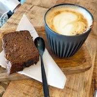 coffee and banana bread at PLANT SHACK - Calpe in Calpe