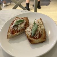 pizza baguette   at Garden Carver in Brooklyn