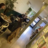 Inside seating  at Garden Carver in Brooklyn