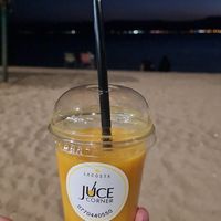 Mango & passion smoothie at Watermelon Juice Corner in Aqaba