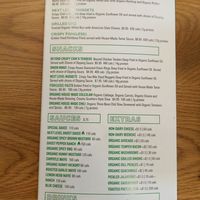 Menu - Kids and extras at Next Level Veggie Grill in Denver