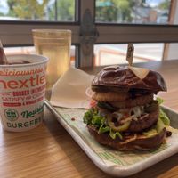 Small chocolate mint shake  at Next Level Veggie Grill in Denver