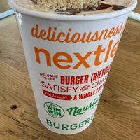 Peanut butter cup shake   at Next Level Veggie Grill in Denver