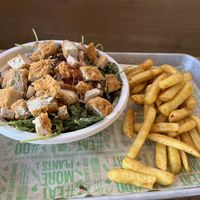 Chicken Caesar salad  at Next Level Veggie Grill in Denver