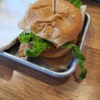 Chicken sandwich at Next Level Veggie Grill in Denver