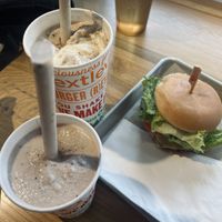 Couldn’t afford 2 meals bc priceyyy but this is what we got  at Next Level Veggie Grill in Denver