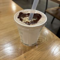 Peanut butter cup shake  at Next Level Veggie Grill in Denver