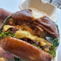 Maverick burger  at Next Level Veggie Grill in Denver