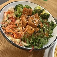Thai tofu bowl  at Next Level Veggie Grill in Denver
