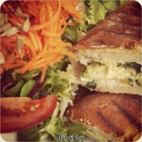 oh so good panini.  at Freckles in Berlin