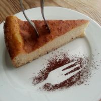 Amazing vegan cheesecake at Freckles in Berlin