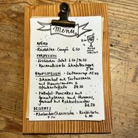 Karte vom ersten April Wochenende   at Kulturküche in Langenthal