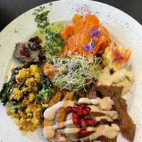 Savoury brunch plate - heaven!  at Kulturküche in Langenthal