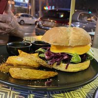 Burger   at Vegan Bistró in Mallorca