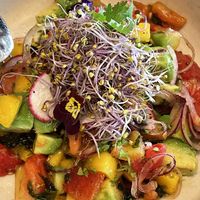 Mango ceviche  at Vegan Bistró in Mallorca