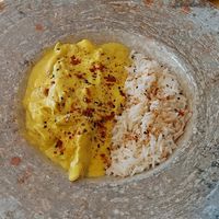 HEURA an Senfsauce at Vegan Bistró in Mallorca