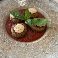 Lentil meatballs  at Vegan Bistró in Mallorca
