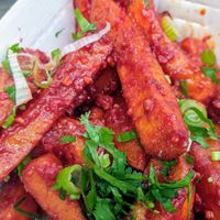 Chilli Garlic Chips. at Mumbai Fusion in North West London