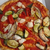 Rice mozzarella and veggies at Nevodi PizzaLab in Venice