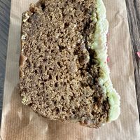 White chocolate and matcha cake  at Antoinette in Antwerpen