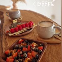 Waffelbowl & Crepe + Kaffee mit Hafermilch :) at Tjorvi‘s in Kiel