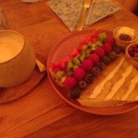 Crépe Libelle with fruits and coconut creme at Tjorvi‘s in Kiel