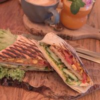 Wrap with truffle mayo at Tjorvi‘s in Kiel