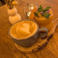 Coffee and Juice with Ingwer lemonade at Tjorvi‘s in Kiel