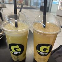 C-shuttle juice and Green attack juice  at Green Republic in Ljubljana