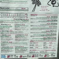 Menu  at Loco Coco - Columbia in New York City