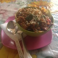 Spaghetti bolognese at Honey and Spice in Pushkar