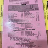 Lunch menu Dec 22   at Honey and Spice in Pushkar