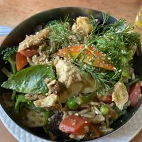 Savoury bowl of green gold  at Honey and Spice in Pushkar