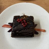 Vegan brownie  at Honey and Spice in Pushkar