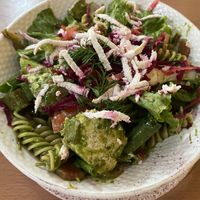 Green godess pasta salad  at Honey and Spice in Pushkar