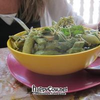 Pesto pasta salad. at Honey and Spice in Pushkar