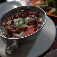 Breakfast porridge  at Honey and Spice in Pushkar
