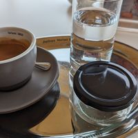 How coffee is served at Sladobar in Opatija