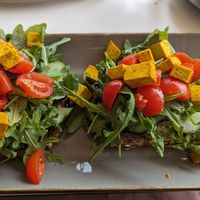 Avocado toast at Sladobar in Opatija
