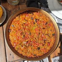 Vegan paella at Can Shelabi Restaurant in Cadaques