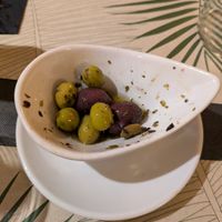 We ate some olives before I remembered to take a picture. at Can Shelabi Restaurant in Cadaques