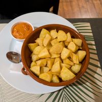 Patatas at Can Shelabi Restaurant in Cadaques