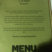 Speisekarte Deckblatt  at O! live in Gytheio