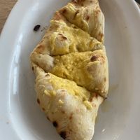 Vegan cheese garlic bread   at Bonanza  in Zakynthos