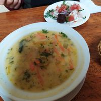 Traditional soup at El Encuentro - Tigre in Cusco
