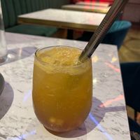 Fizzy apple compote drink was very nice at Vegan Amore 蔬慕 in Taipei
