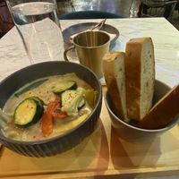 Artichoke stew with focaccia   at Vegan Amore 蔬慕 in Taipei
